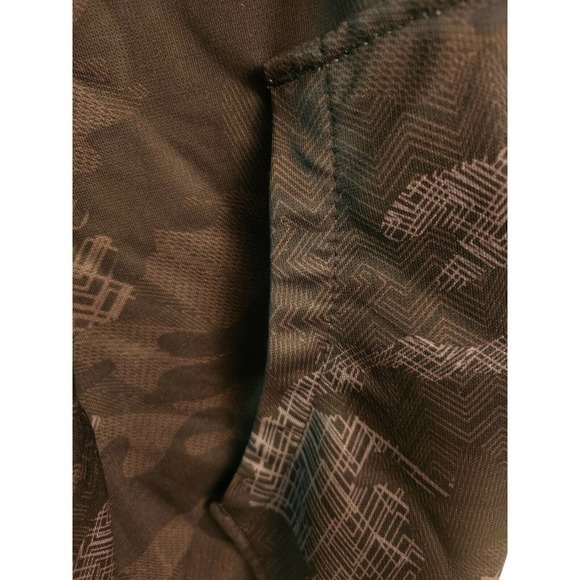 AND 1 Men's Black Camo Green Hoodie Geometric Print Pullover Jacket Size L - Picture 4 of 4
